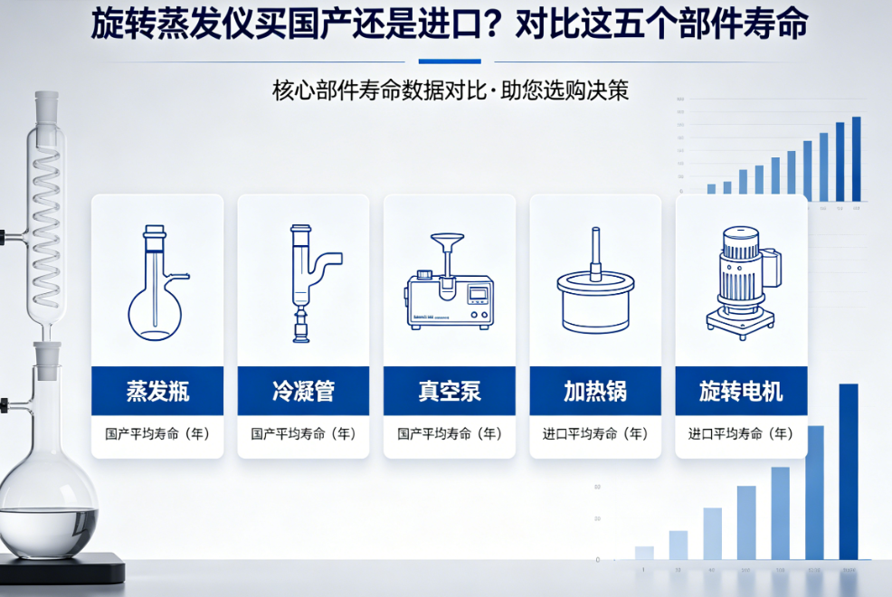 旋转蒸发仪买国产还是进口？对比这五个部件寿命