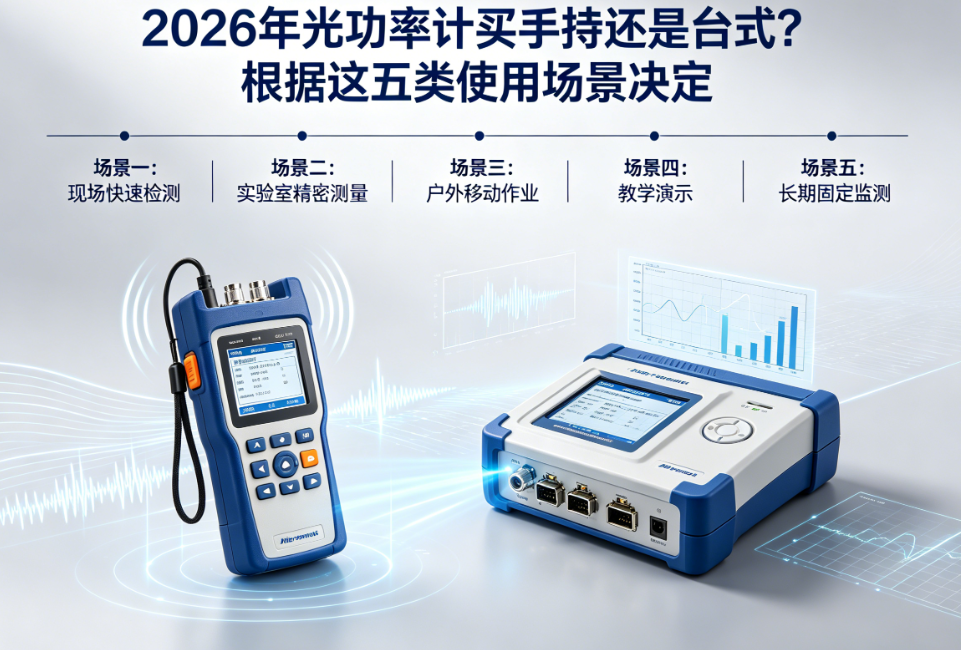 2026年光功率计买手持还是台式？根据这五类使用场景决定
