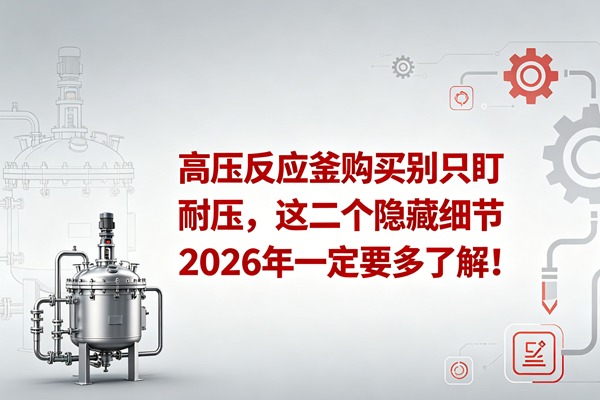 高压反应釜购买别只盯耐压，这二个隐藏细节2026年一定要多了解！