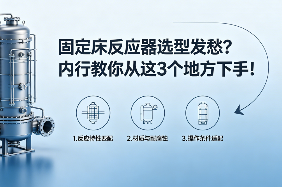 固定床反应器选型发愁？内行教你从这3个地方下手！