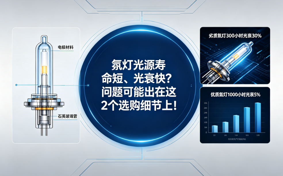 氙灯光源寿命短、光衰快？问题可能出在这2个选购细节上！