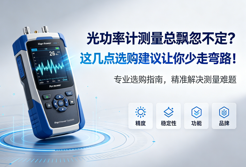 光功率计测量总飘忽不定？这几点选购建议让你少走弯路！